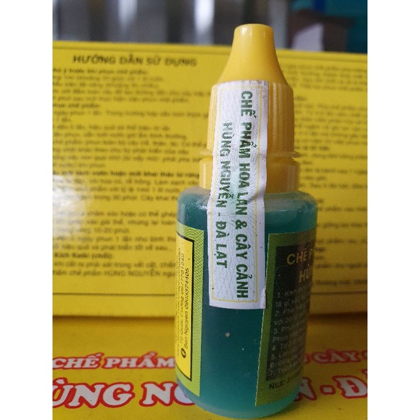 Chế phẩm hùng nguyễn- đà lạt 20ml, phân bón lá 6 trong 1, kích rễ hùng nguyễn