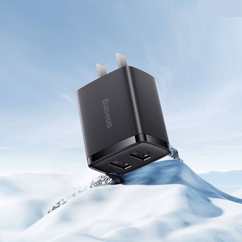 Baseus Compact Charger 2 USB Ports 10.5W Ccxj