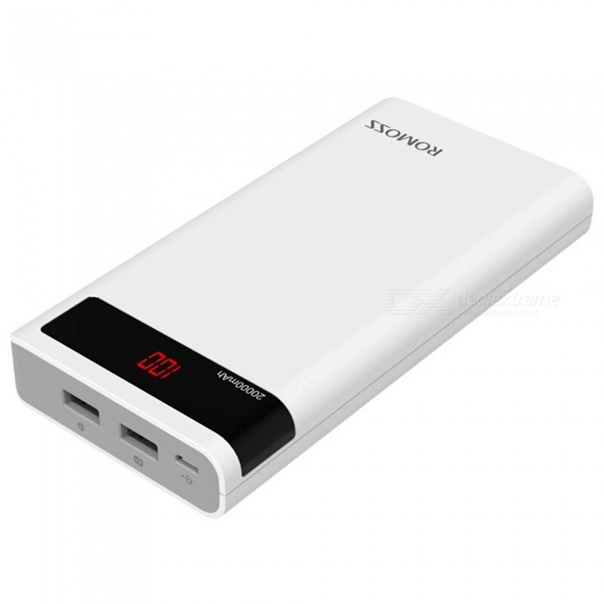 [HCM]Pin dự phòng  20000mAh Sense 6P - màn hình Đen