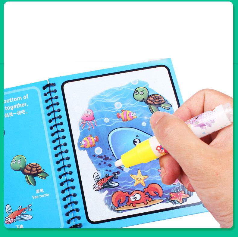 sách tô màu ma thuật dùng nhiều lần dành cho các bé