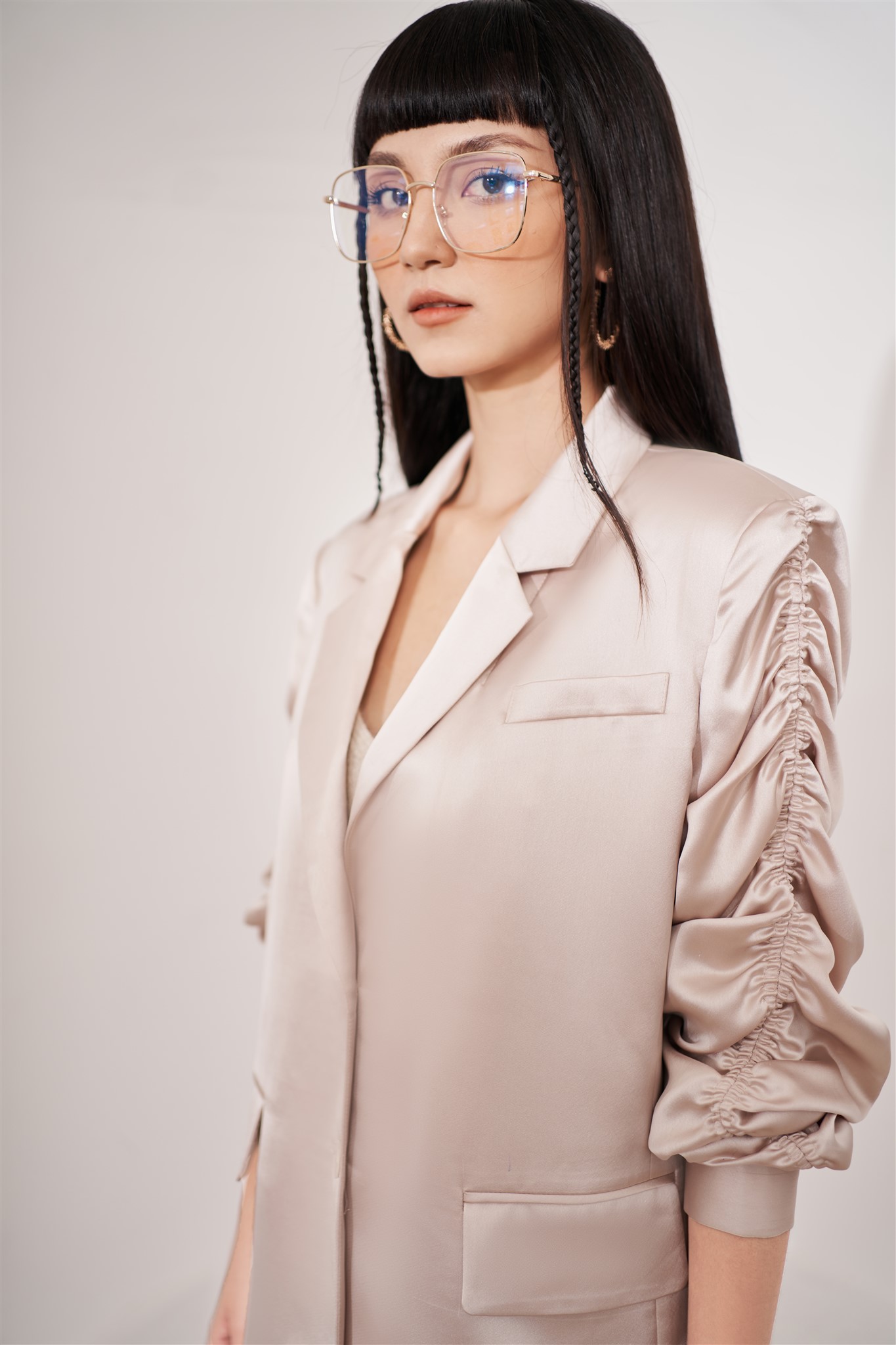 Quần váy lụa vạt lệch LADY ME by Eva de Eva 21ACVO009B