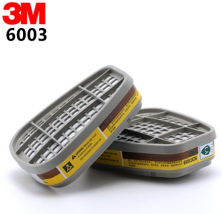 Phin lọc 3M 6003 Phin lọc hơi hữu cơ, vô cơ (thuốc bảo vệ thực vật, hơi sơn, hóa chất) cho mặt nạ phòng độc 3M 6200 3M 7502 3M 6800