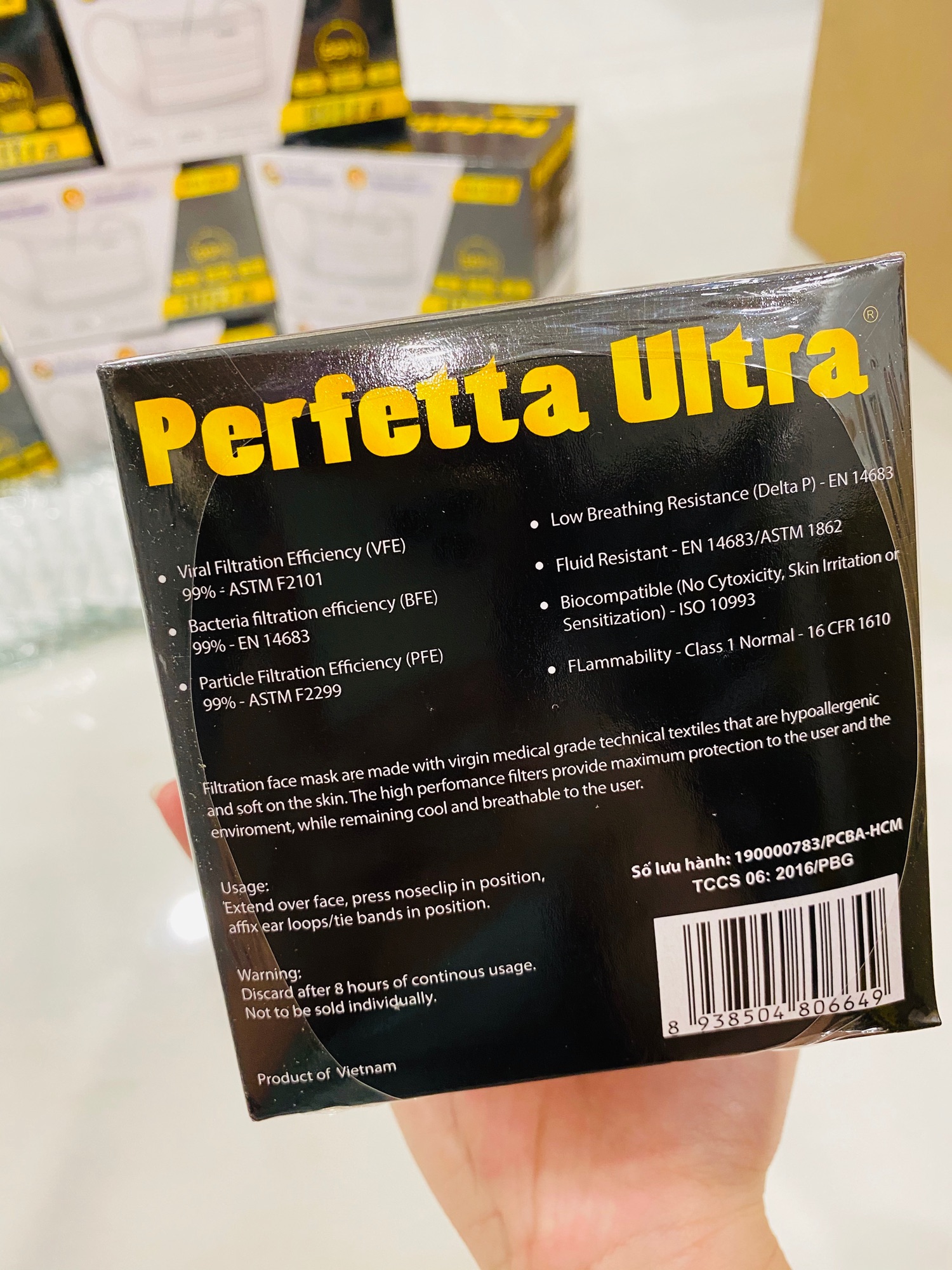 ❤️❤️❤️ Khẩu trang y tế Perfetta Ultra ( Mask for Adult) Hộp 35 cái
