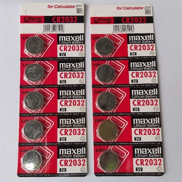 VỈ 5 VIÊN PIN CMOS MAXELL 2032/2025 -HT