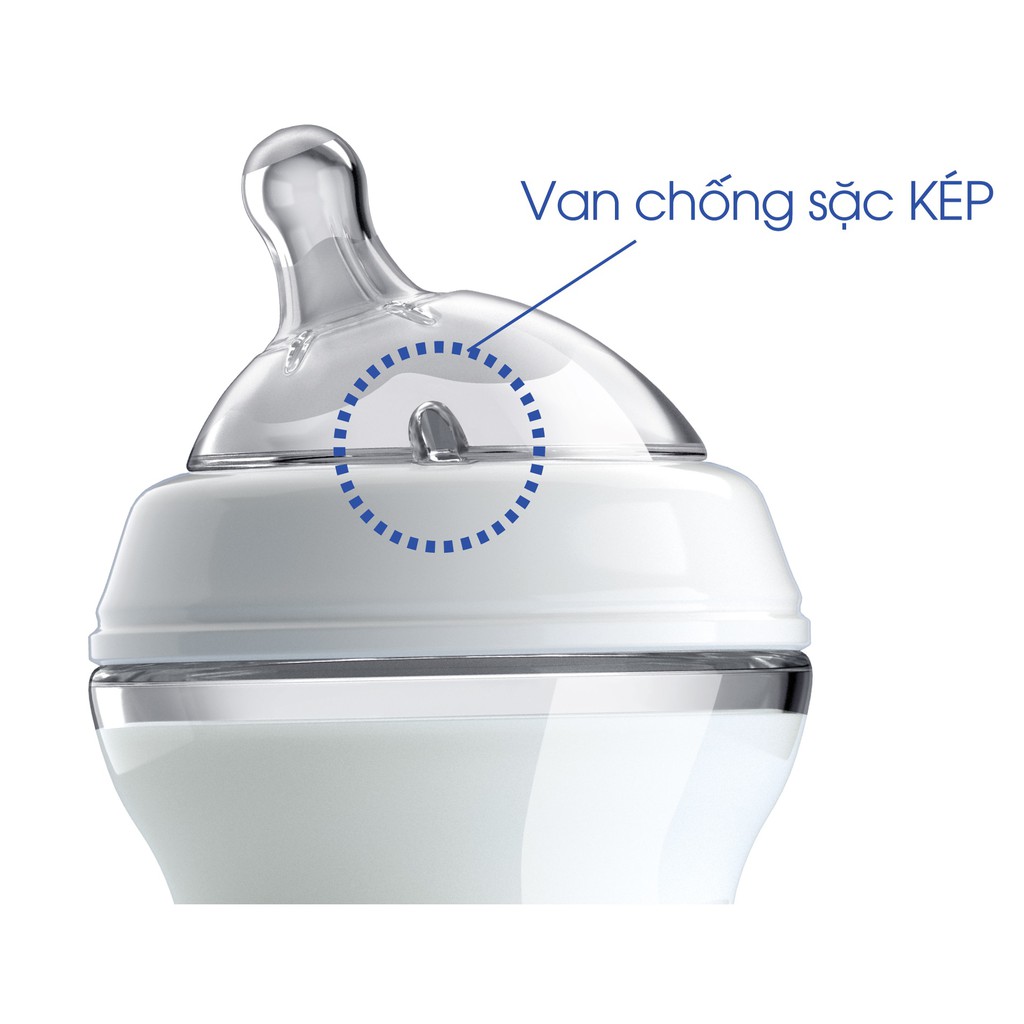 Bình Sữa Núm Nghiêng Pisa Natural Feeling 0M+ Chicco 150Ml
