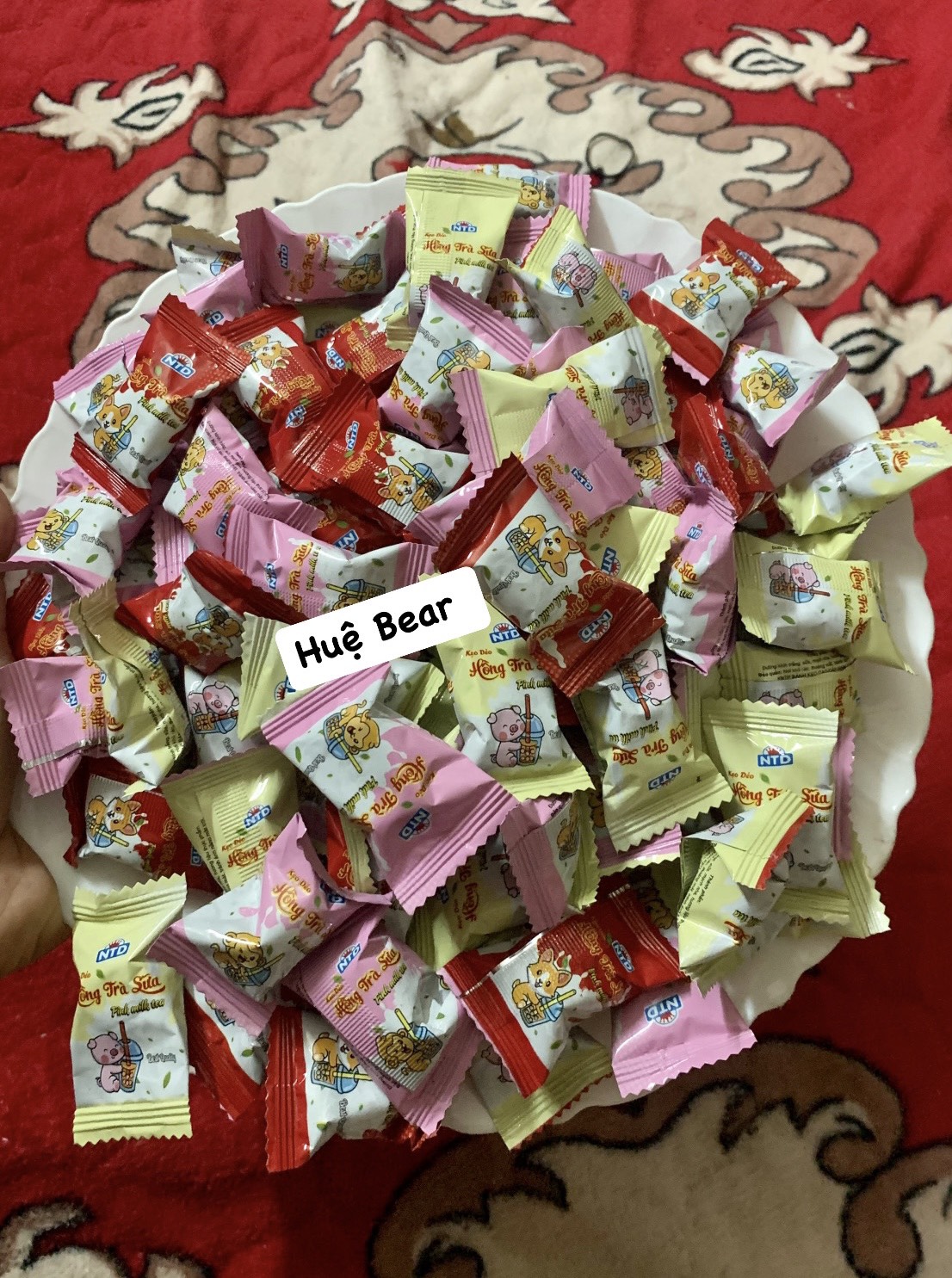 500g Kẹo dẻo hồng trà sữa