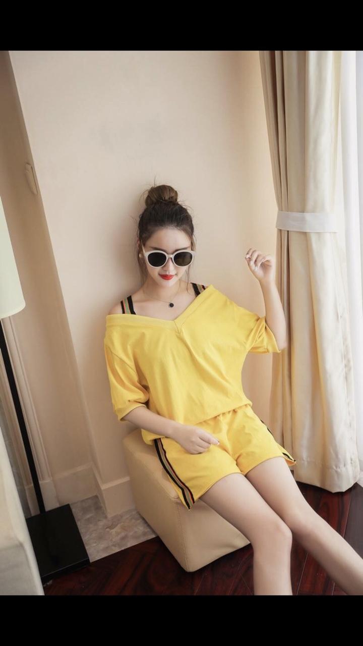 Sét bộ đùi coton 2 dây cổ V 40-52-QH