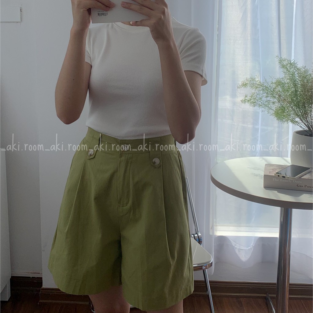 Áo thun tăm, áo thun gân trơn cổ tròn basic chất dày dặn co giãn - Akiroom