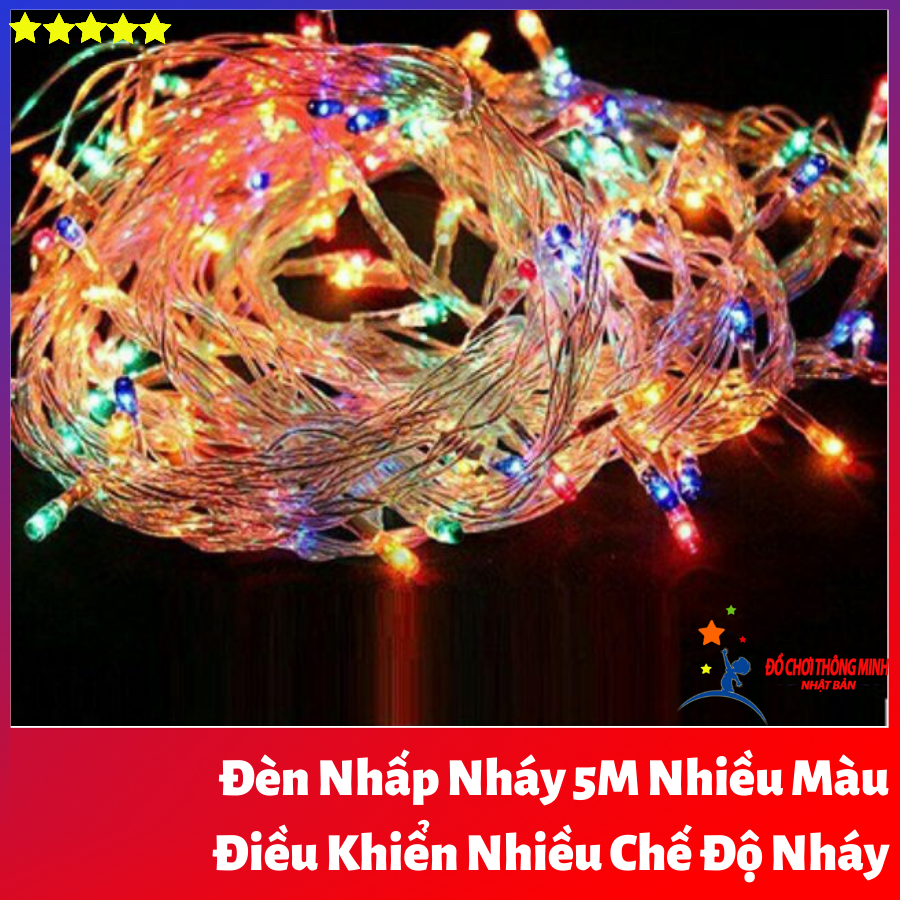Đèn Nhấp Nháy Trang Trí Dài 5M Nhiều Màu