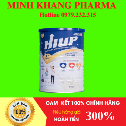 Sữa bột hiup công thức hoa kỳ hộp 650g, sữa tăng chiều cao cho trẻ từ 2 - 15 tuổi, bổ sung dha, vitamin d3 k2 cho bé hàng chính hãng - minh khang pharma 1
