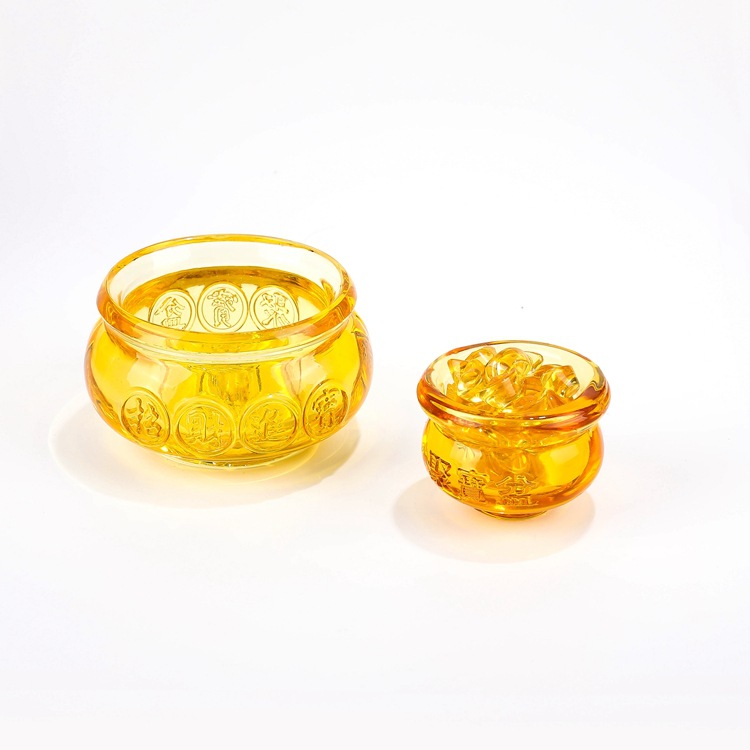Bát Tụ Bảo chiêu tài Phong Thủy_Không Kèm Thỏi Vàng-Size 8cm