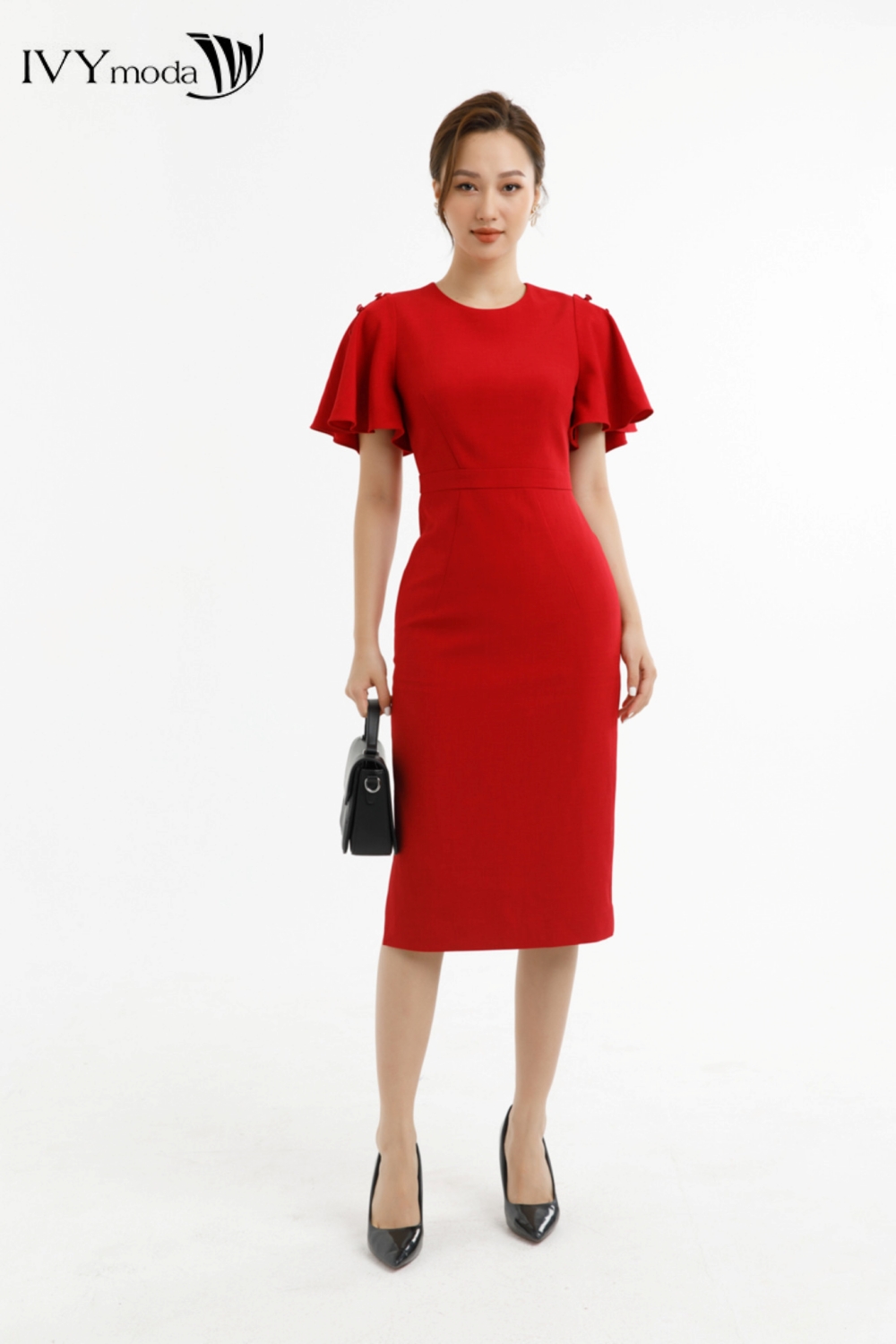 Đầm ôm cánh tiên ivy moda ms 48m7664