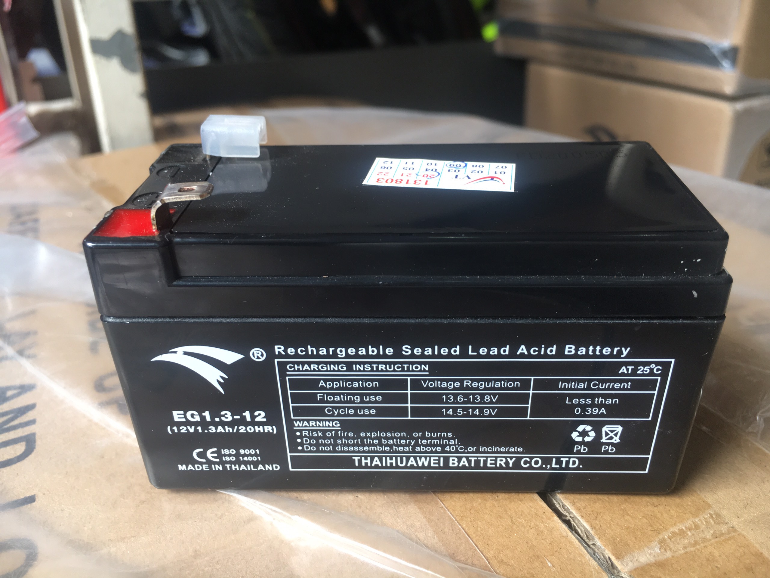 [HCM]Bình ắc quy UPS siêu nhỏ EAGLE 12V - 1.3Ah (EG1.3-12)