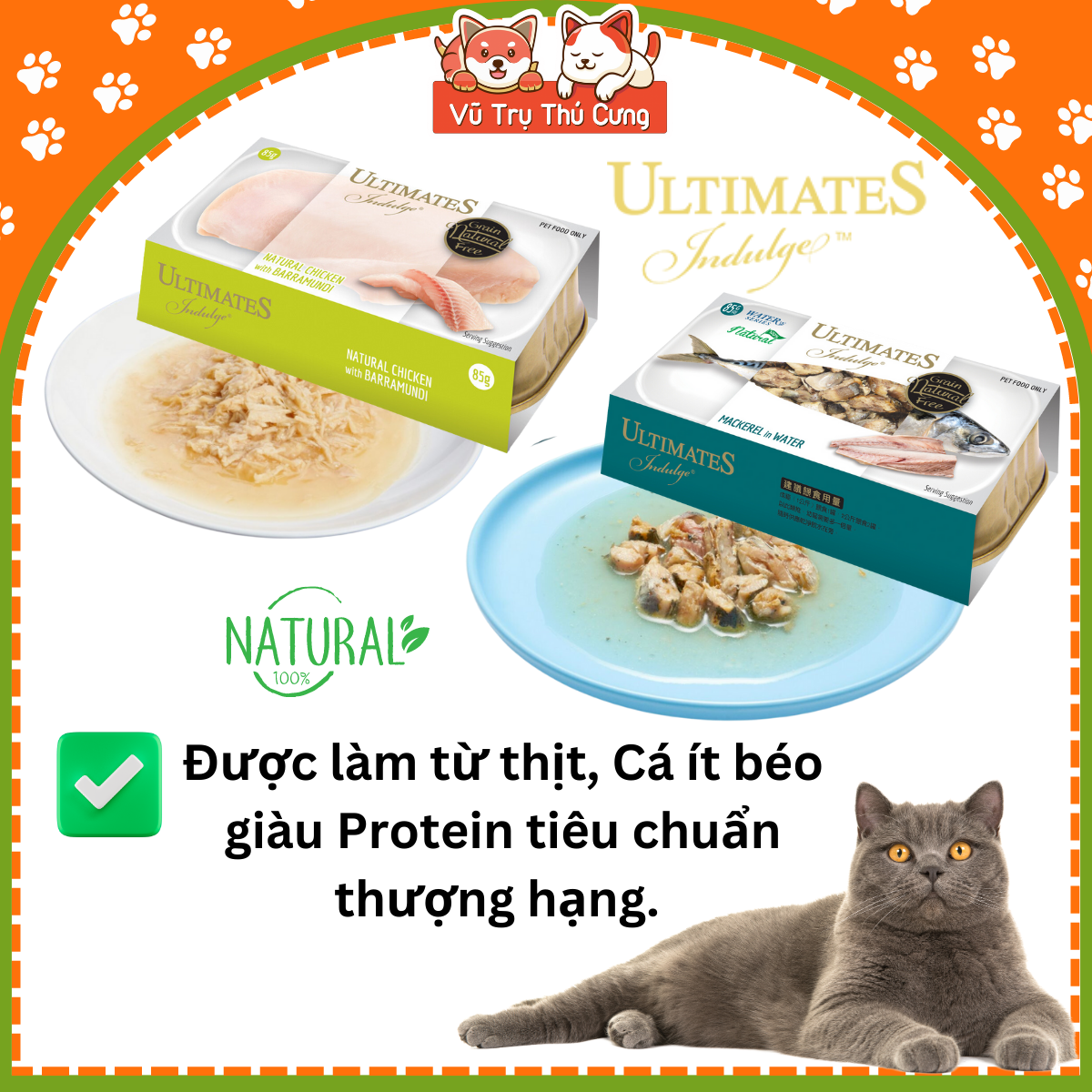 Combo of 10 Pate Ultimates boxes for cat (85g per box)