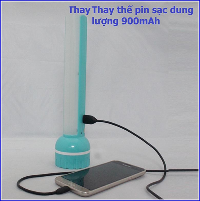 [HCM]ĐÈN PIN SIÊU SÁNG 2 TRONG 1 CÓ SẠC DỰ PHÒNG