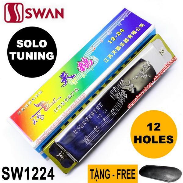 Kèn harmonica Swan 12 lỗ SW1224 Solo Tuning key C