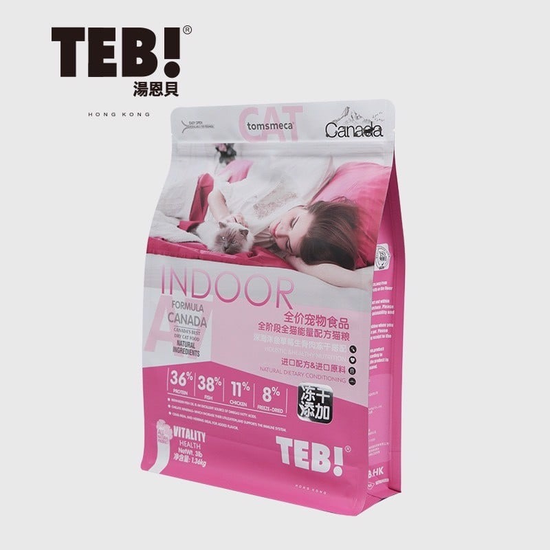 Hạt Cho Mèo TEB A Mix Thịt Cá Sấy Khô - Đủ 4 Vị - [Nông Trại Thú Cưng]