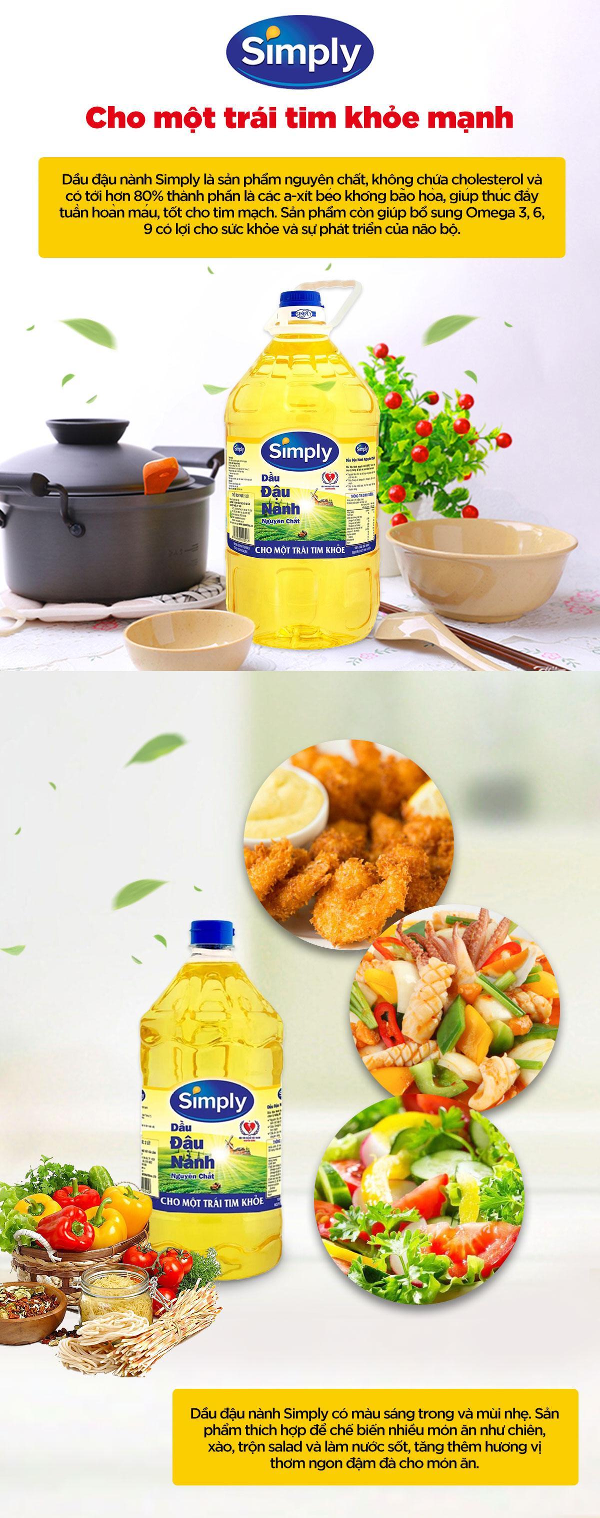 Thùng 12 Chai Dầu Ăn Simply 1L