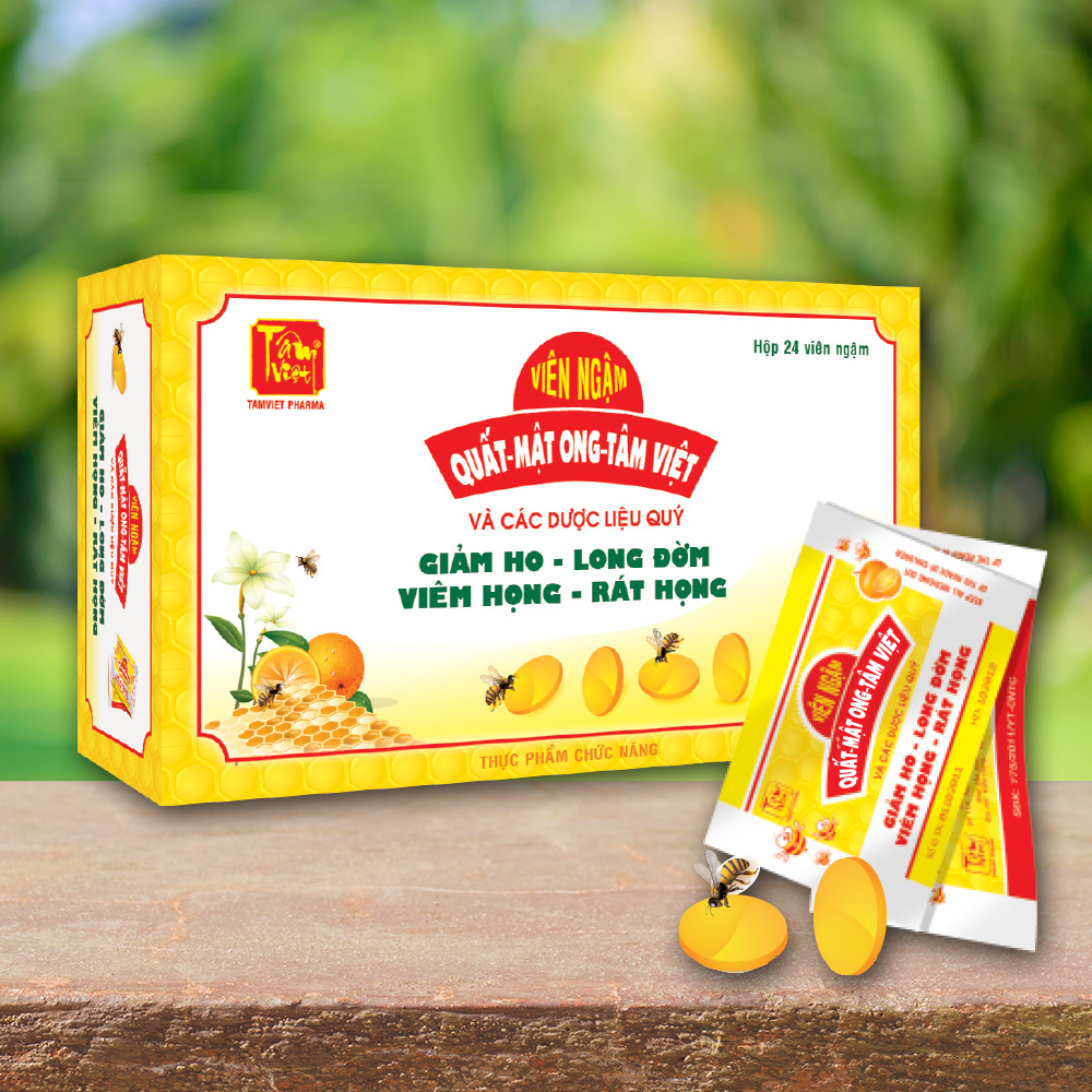 Ngậm ho Quất- mật ong H24 viên