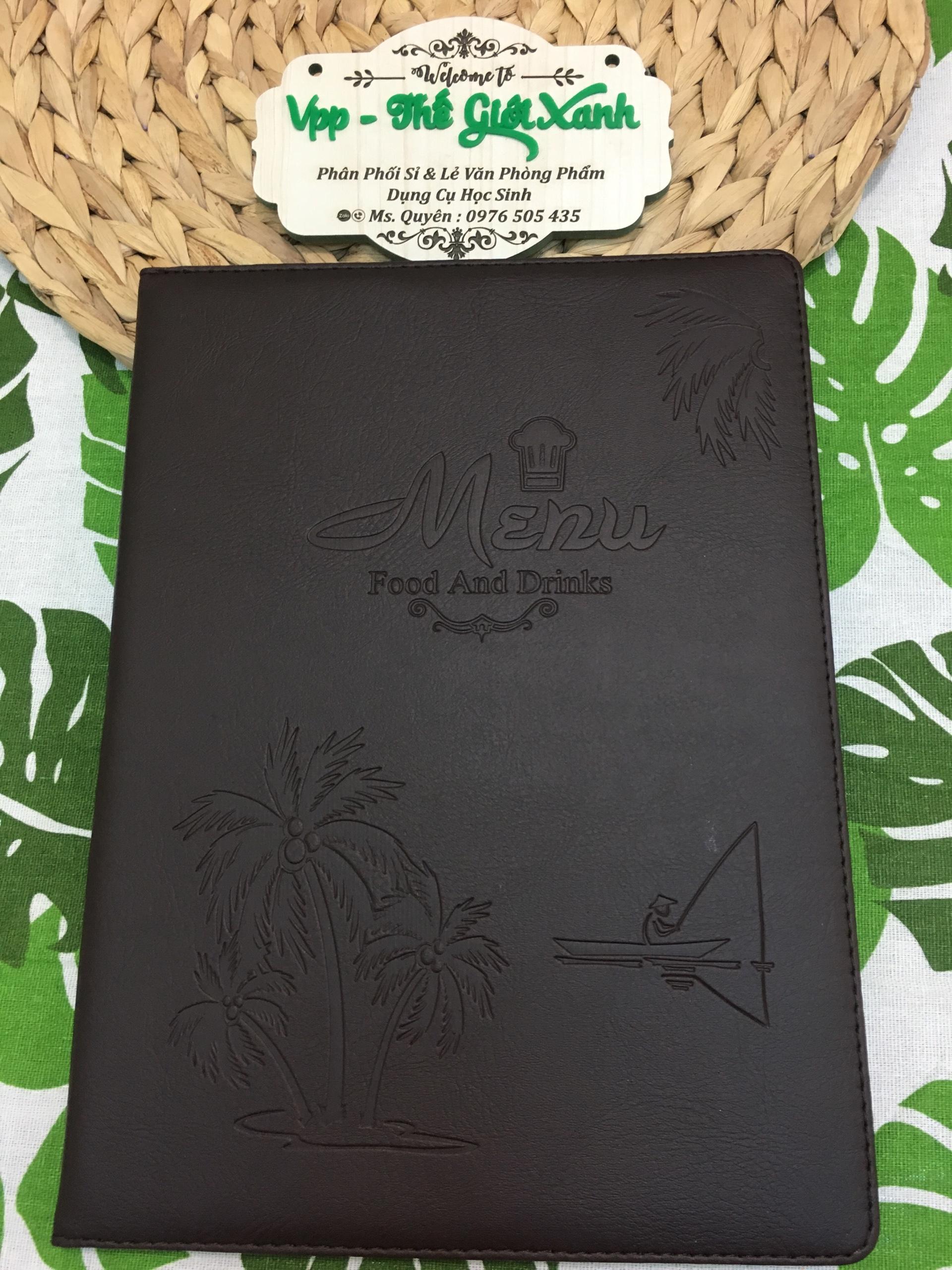 BÌA MENU 10 LÁ CAO CẤP 21210 (24*32CM)