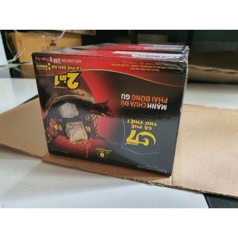 Cà phê G7 đen không đường hoà tan 30g ( 15 gói x 2g)