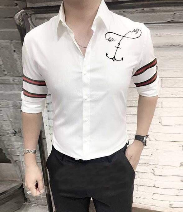 Áo sơ mi nam cao cấp phối logo con ong siêu đỉnh