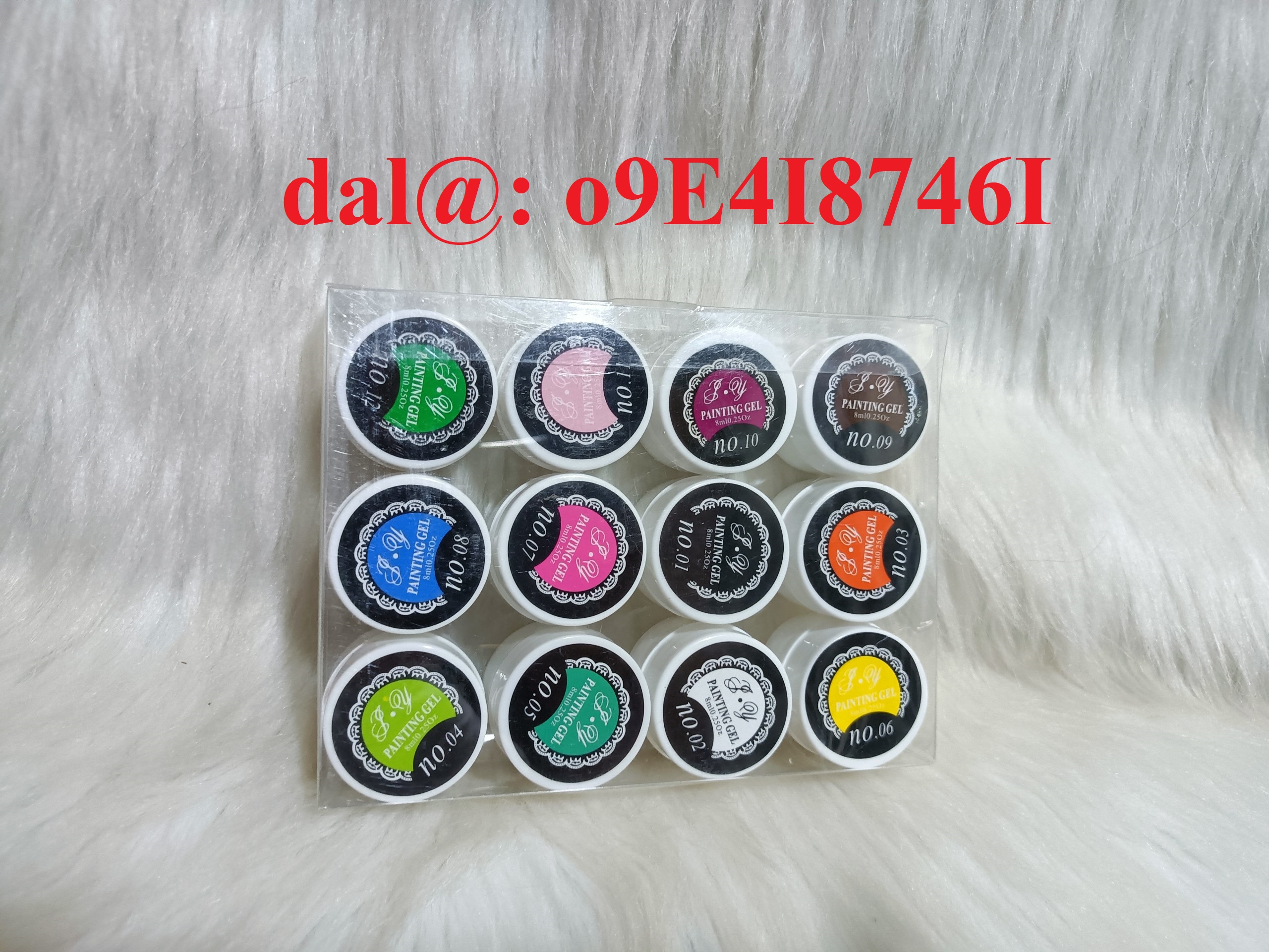 Set gel vẽ móng 12 màu p.y
