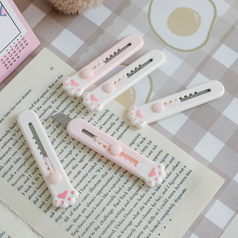 Dao rọc giấy mini tay mèo, gấu, thỏ dễ thương