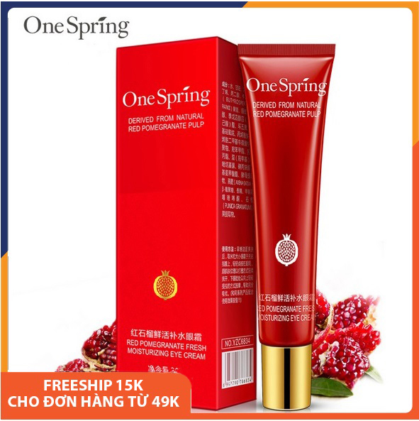 Eye cream anti-aging one spring improve wrinkles, reduce dark circles effect, eye cream, eye cream 20g melystore SPU084