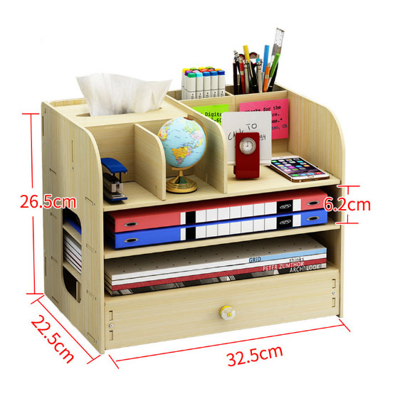 Kệ Sách Gỗ Mini Để Bàn Làm Việc