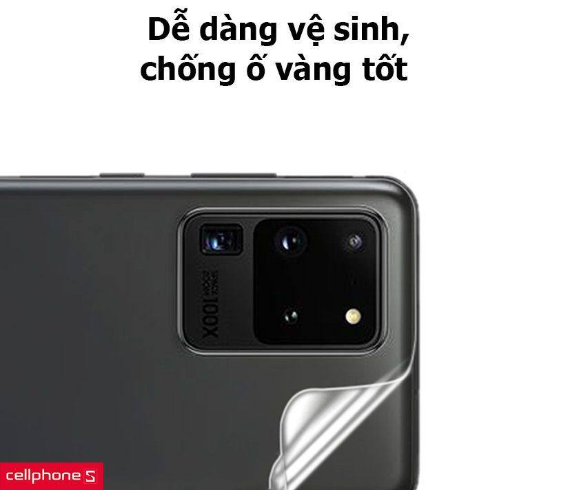 Miếng Dán PPF Mặt Sau Cho Samsung Galaxy S20 Ultra, Dán Lưng Samsung