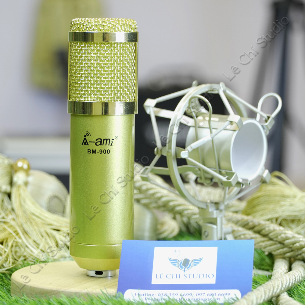 [HCM]Micro Thu Âm AMI BM-900 – Mic Hát Karaoke Live Stream