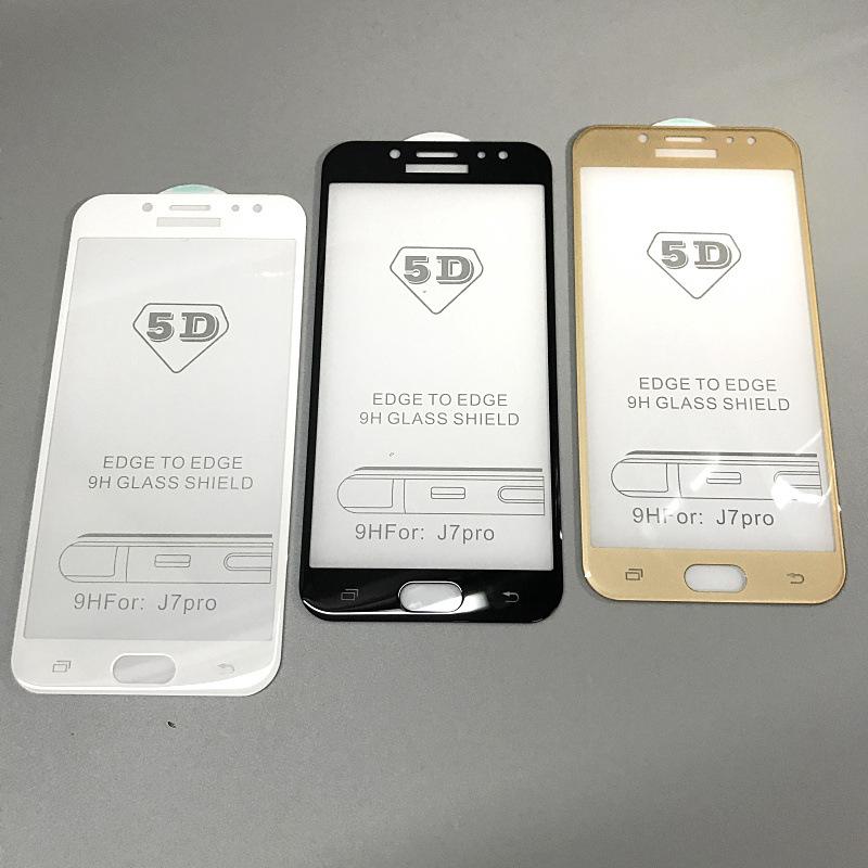 Cường lực full màn Samsung Galaxy J7 Pro (Trắng)
