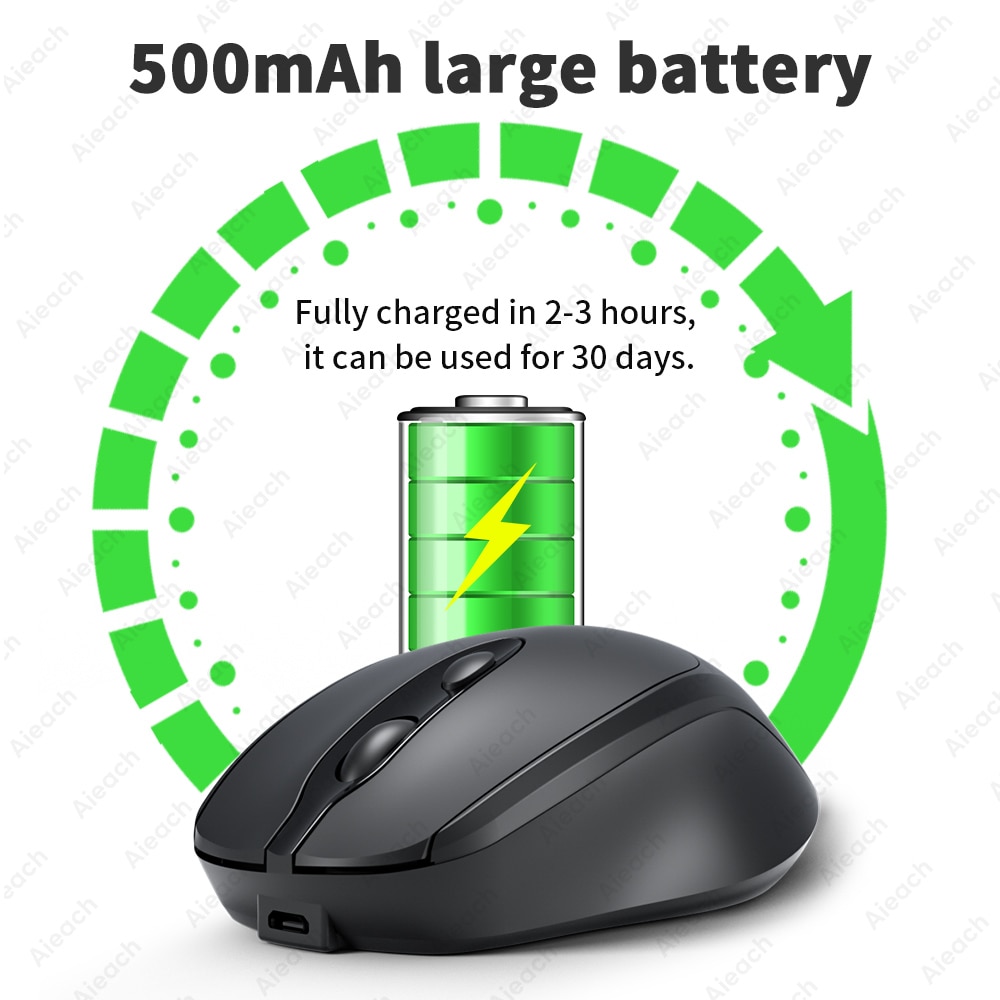 Chuột không dây Ergonomic Wireless Bluetooth Cho Văn Phong/Game thủ