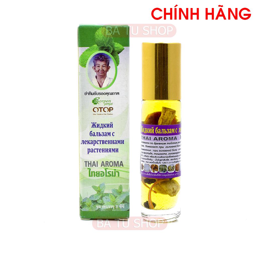 Dầu lăn Thảo mộc Bà Già 13 vị OTOP Thái Lan 8ml