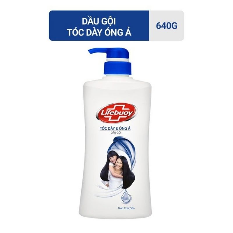 Dầu gội Lifebuoy tóc dày óng ả 621ml - màu xanh