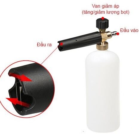 Bình Phun Tạo Bọt Tuyết (Rửa xe) dung tích 1L