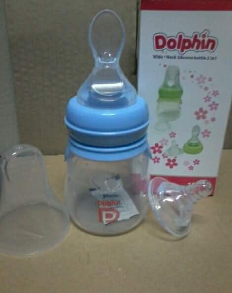 Bình Tập Ăn Dặm Nhựa PP Dolphin 120ml/ 240ml