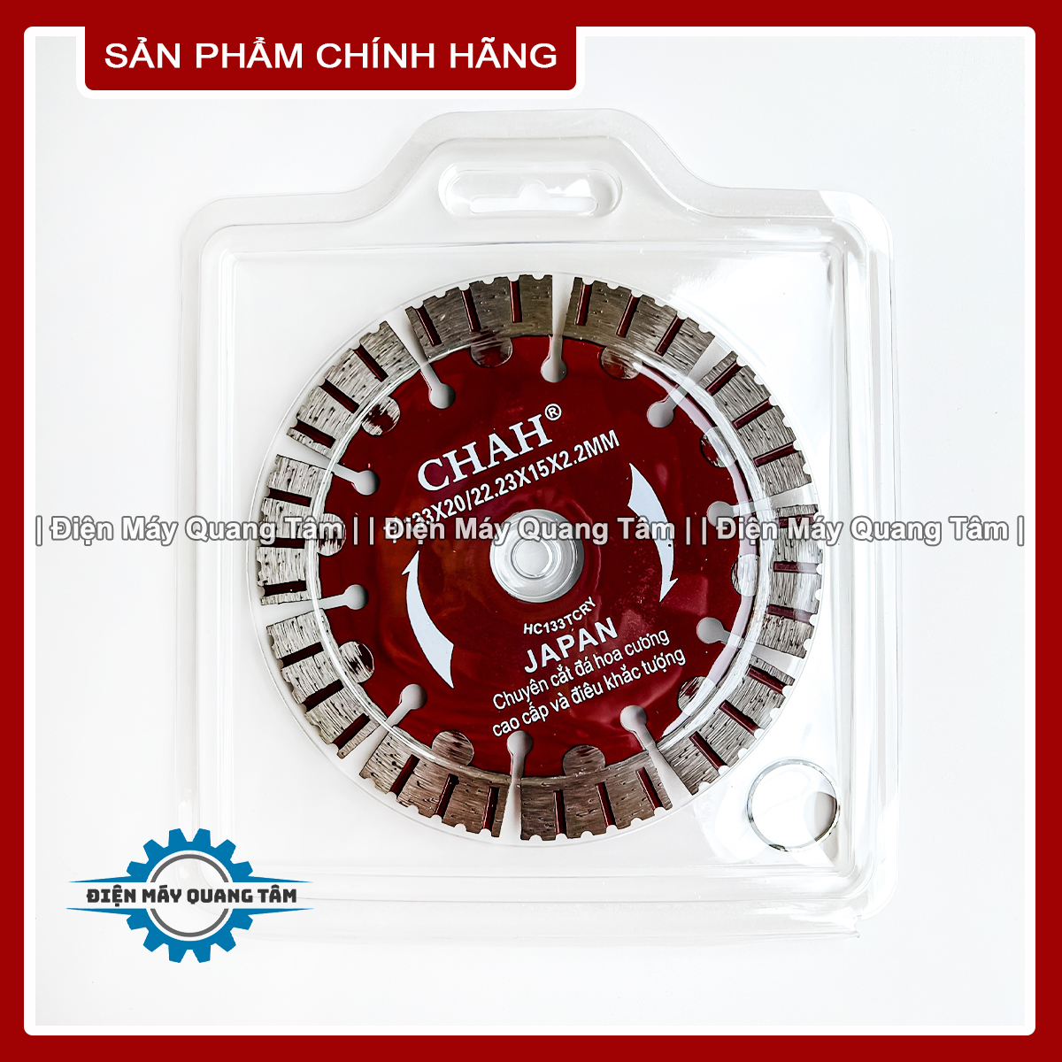 Lưỡi cắt gạch - bê tông - đá 133mm chah