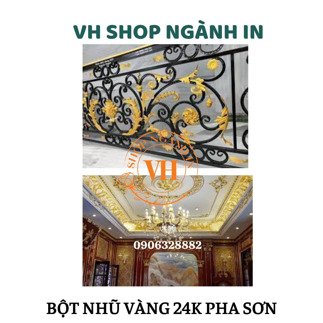100 gram Bột nhũ vàng 24k pha sơn