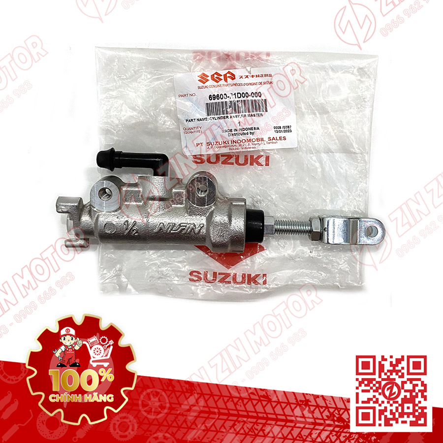 Pen dầu, pen đạp phanh thắng sau satria fi, raider fi, raider xăng cơ 69600-21d00-000 chính hãng suzuki - zzm