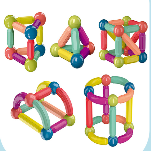 Bộ đồ chơi xếp hình nam châm kì diệu bộ ghép nam châm Magnetic 25-36-42-64 chi tiết cho bé đồ chơi xếp hình giúp bé nâng cao khả năng sáng tạo tư duy bộ đồ chơi lắp ráp cho bé