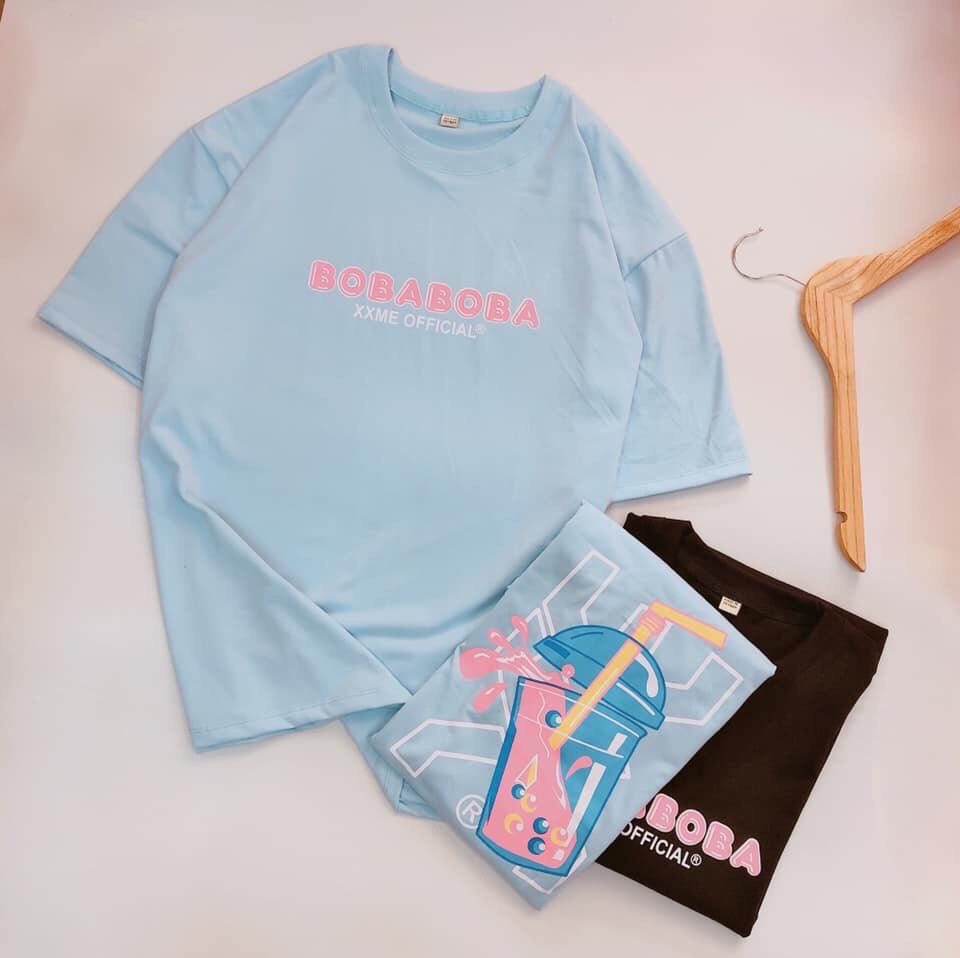 [HCM]ÁO THUN PHÔNG NAM NỮ TRÀ SỮA PINK.SHOP