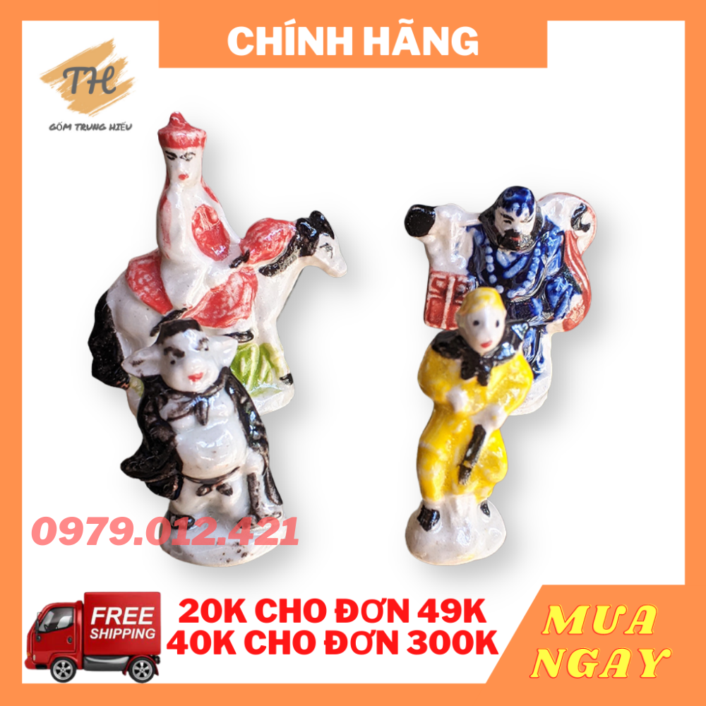 Bộ tượng 4 thầy trò đường tăng cỡ nhỏ