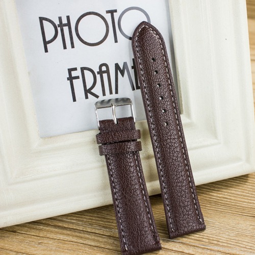 [HCM]Dây đồng hồ nam nữ da mềm hoa văn da trâu P12 không thấm nước (Đen - Nâu)