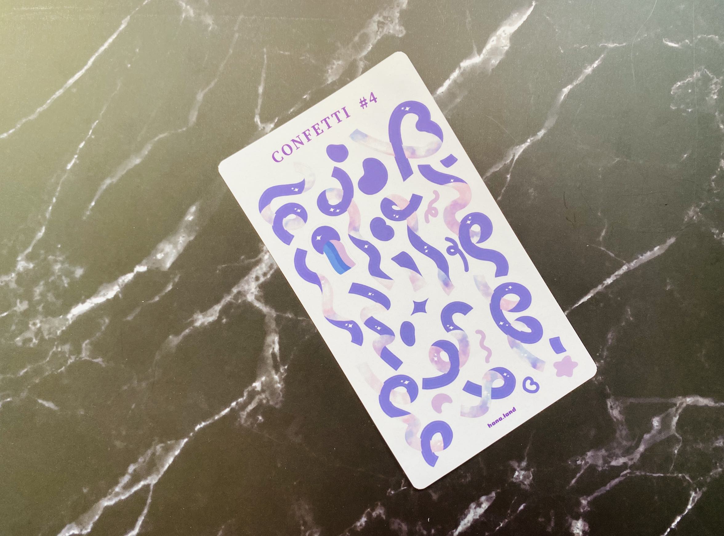 [Confetti #1] Sticker decal trang trí confetti hoa giấy #01 _ hanaland