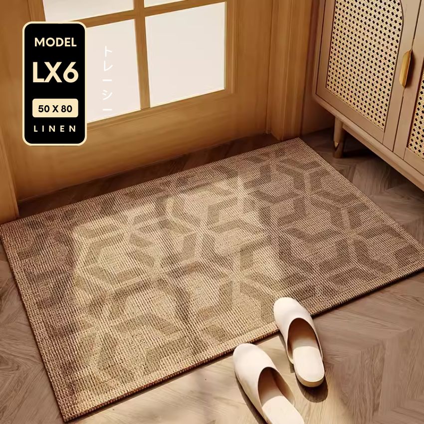 Luxury fur Feka living door mat, living room door mats with non-slip bottom