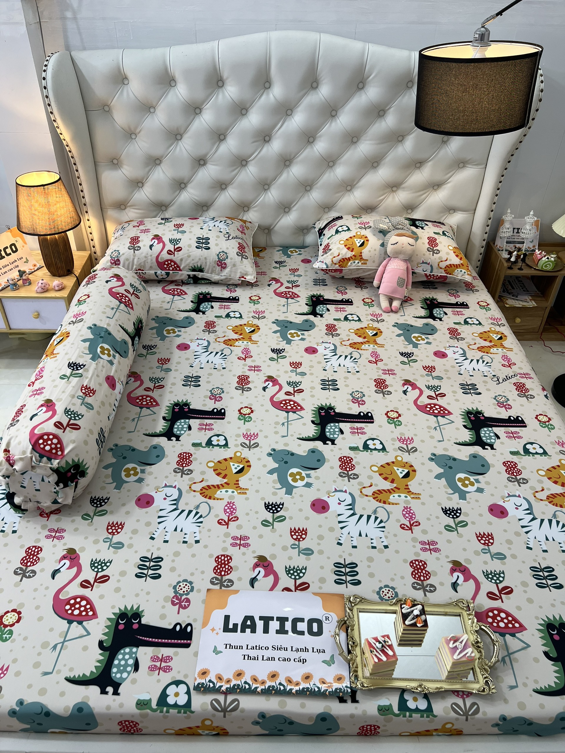 THUN LATICO - BỘ GA SIÊU LẠNH LỤA - THÁI LAN CAO CẤP MỚI (ÔM KHOÁ KÉO)