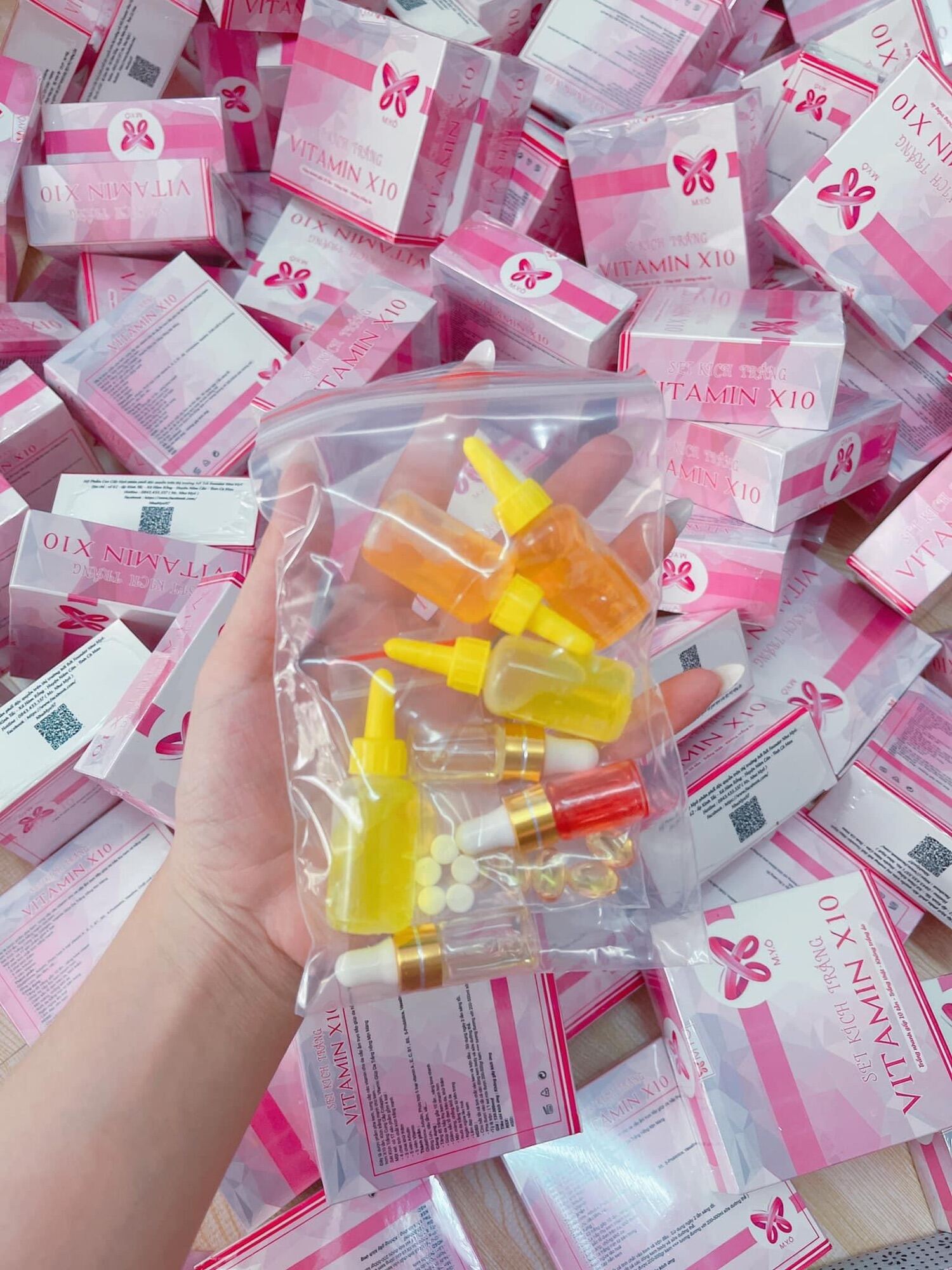 SET KÍCH TRẮNG VITAMIN X10 MYÔ ( Kích Trắng Mạnh Gấp 10 lần)