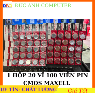 Pin cmos maxell cr2032 3v - 1 hộp 20 vỉ - 100 viên , chính hãng